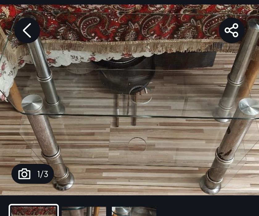 Oddam stolik szklany