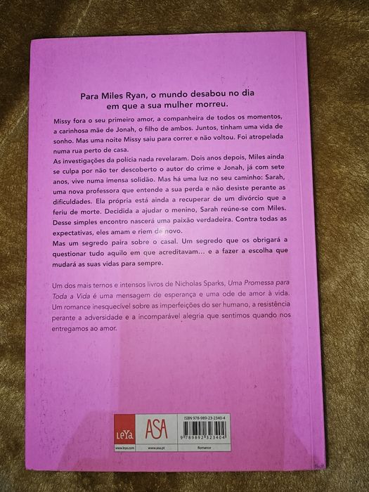 Livro Nicholas Sparks