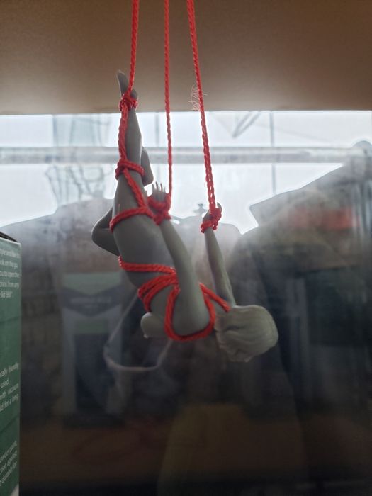 Шибари, подвеска в машину.