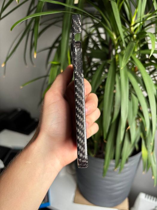 Карбоновий чохол для iPhone 15 Pro Max, чохол з карбонового волокна