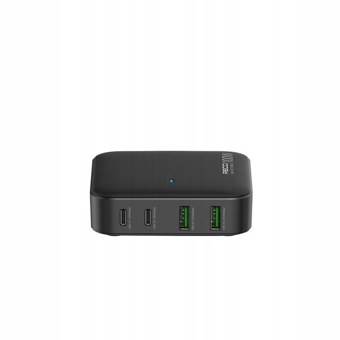 Szybka Ładowarka Sieciowa 100W Gan 2X Usb 2X Usb-C 3.0 Mocny Zasilacz