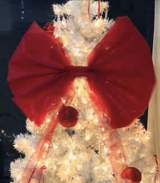 Великий бант на ялинку, бант прикраса