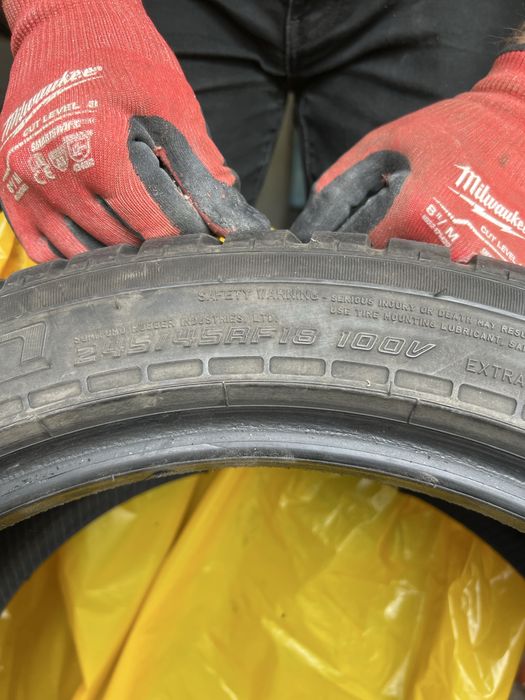 4 opony zimowe runflat 18” 245/45 100V Falken