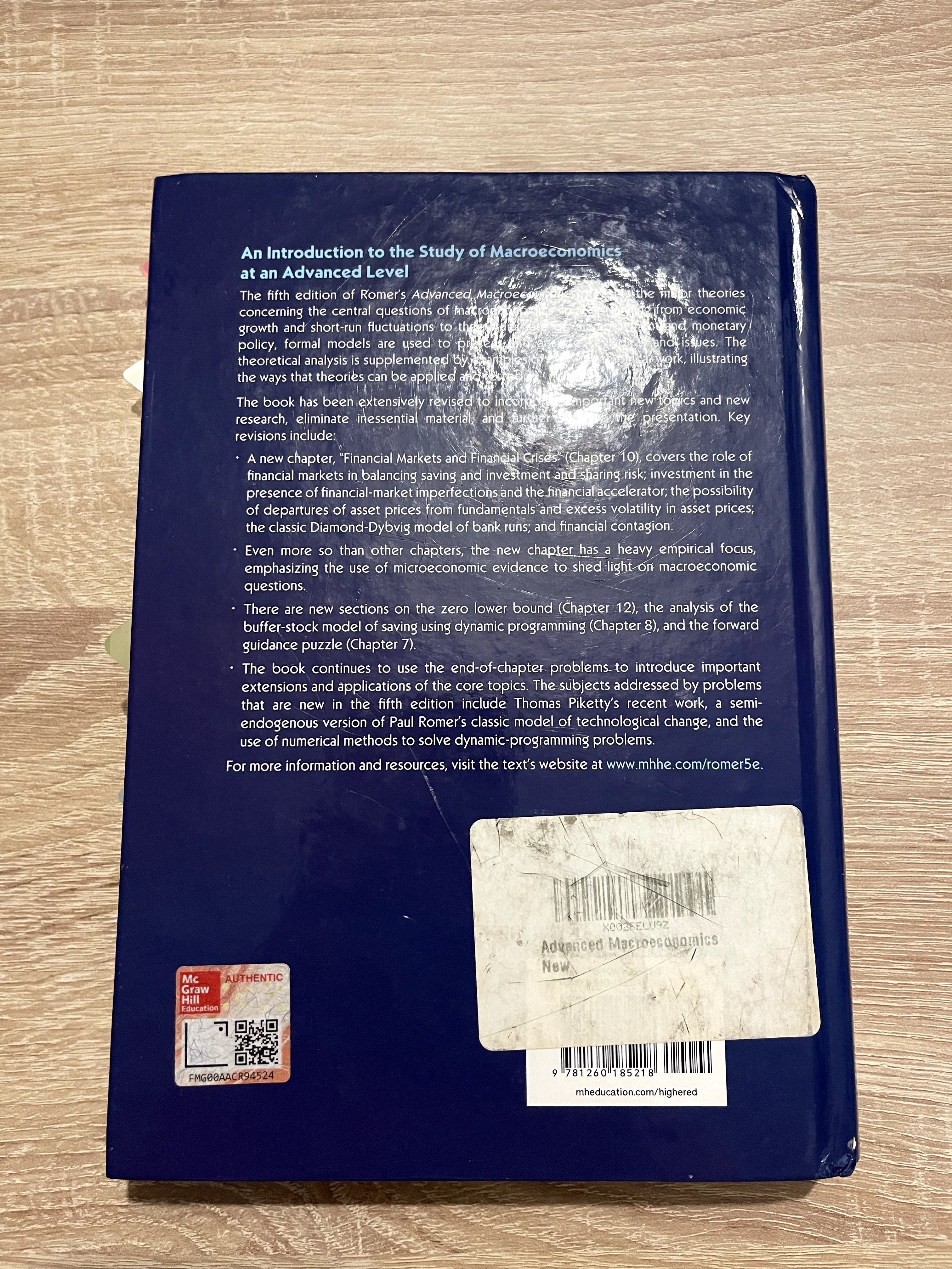 Advanced Macroeconomics