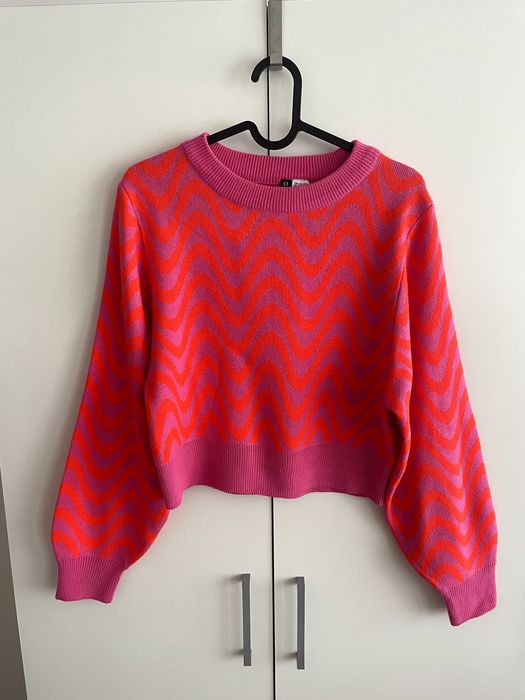 Sweter damski H&M XXS krótki, dobry stan