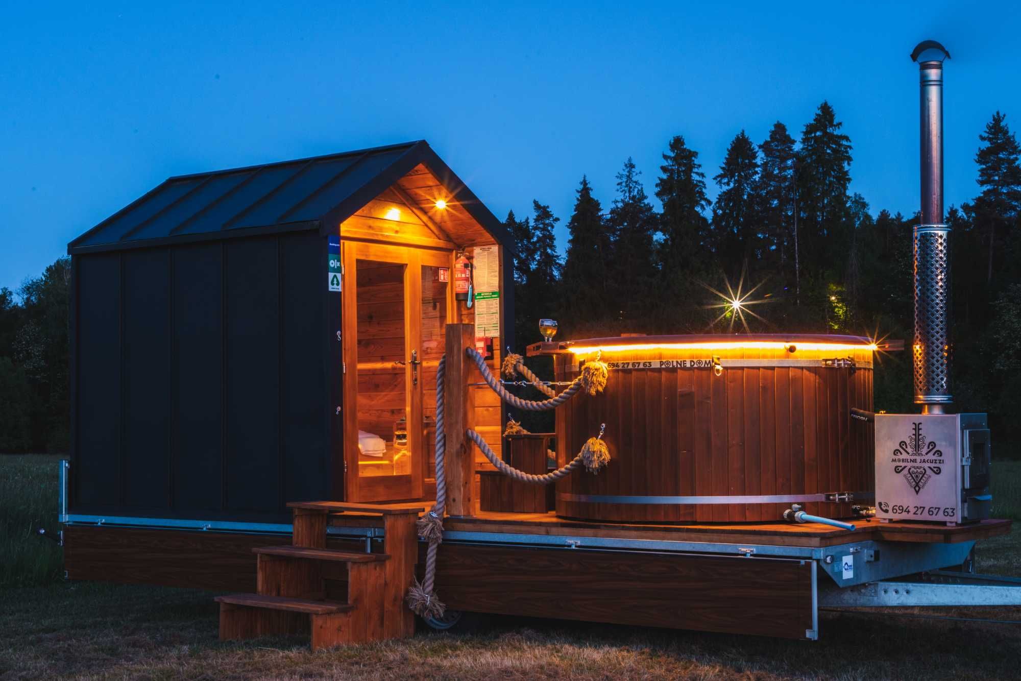 Nocleg Domek w Górach Wynajmę Jacuzi Sauna Ścieżka VELO Rowery Jezioro