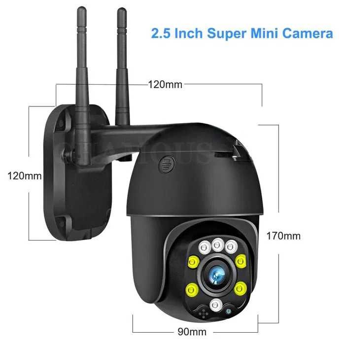 Kamera obrot. 5mpx, WiFi, zoom x5 optyczny,zmiennoogniskowy obiektyw