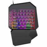 ANDOWL Q-JP60 Klawiatura przewodowa do gier jednoręcznych RGB USB PC