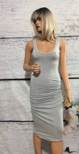 Sukienka szara La Made / bodycon / obcisła / midi