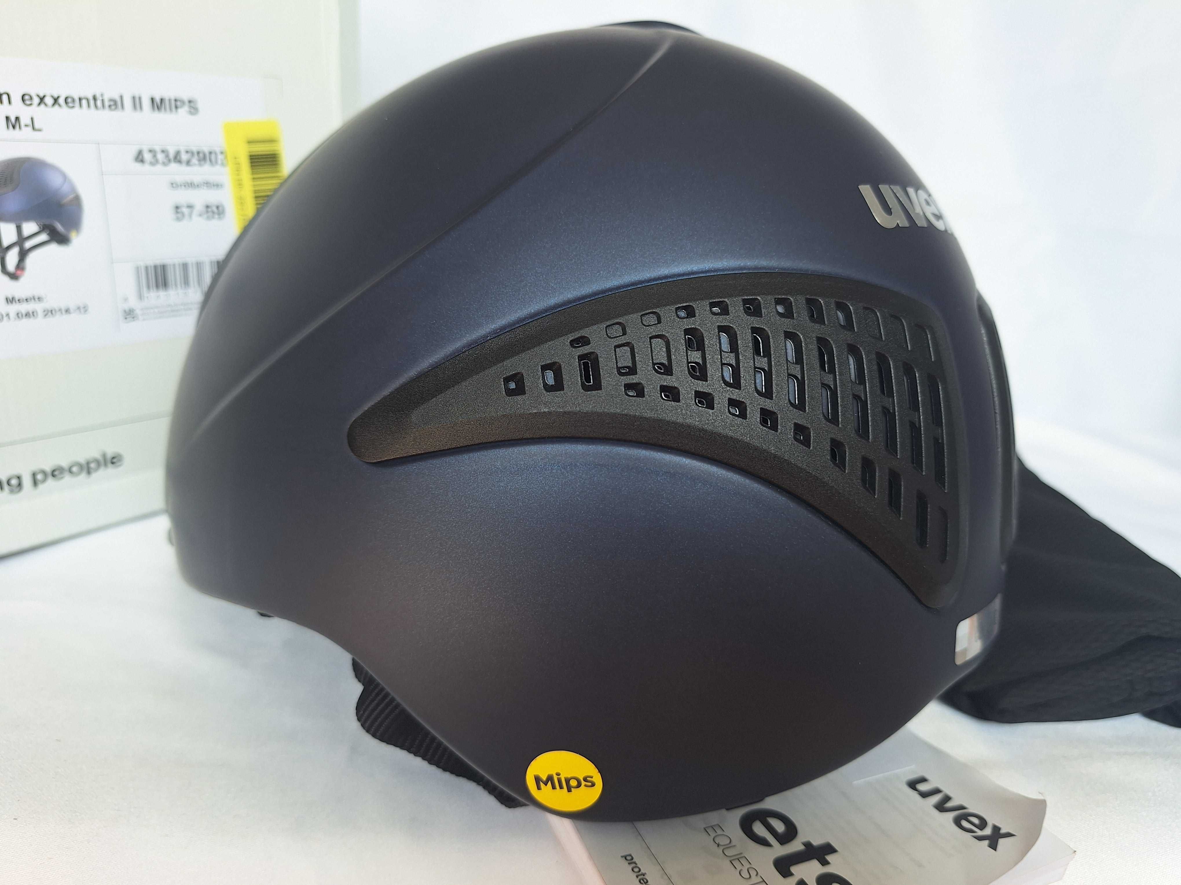 Kask jeździecki toczek Uvex Reithelm Exxential II Mips M/L 57-59cm