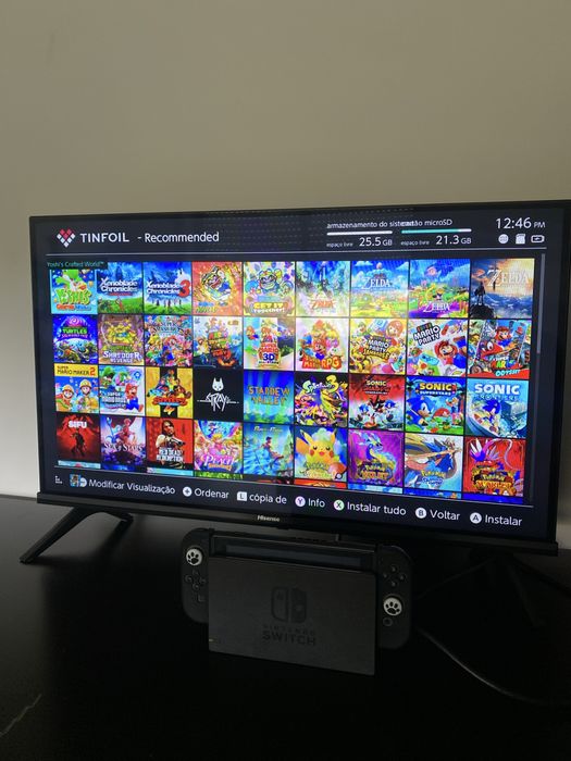 Nintendo switch desbloqueado 128gb