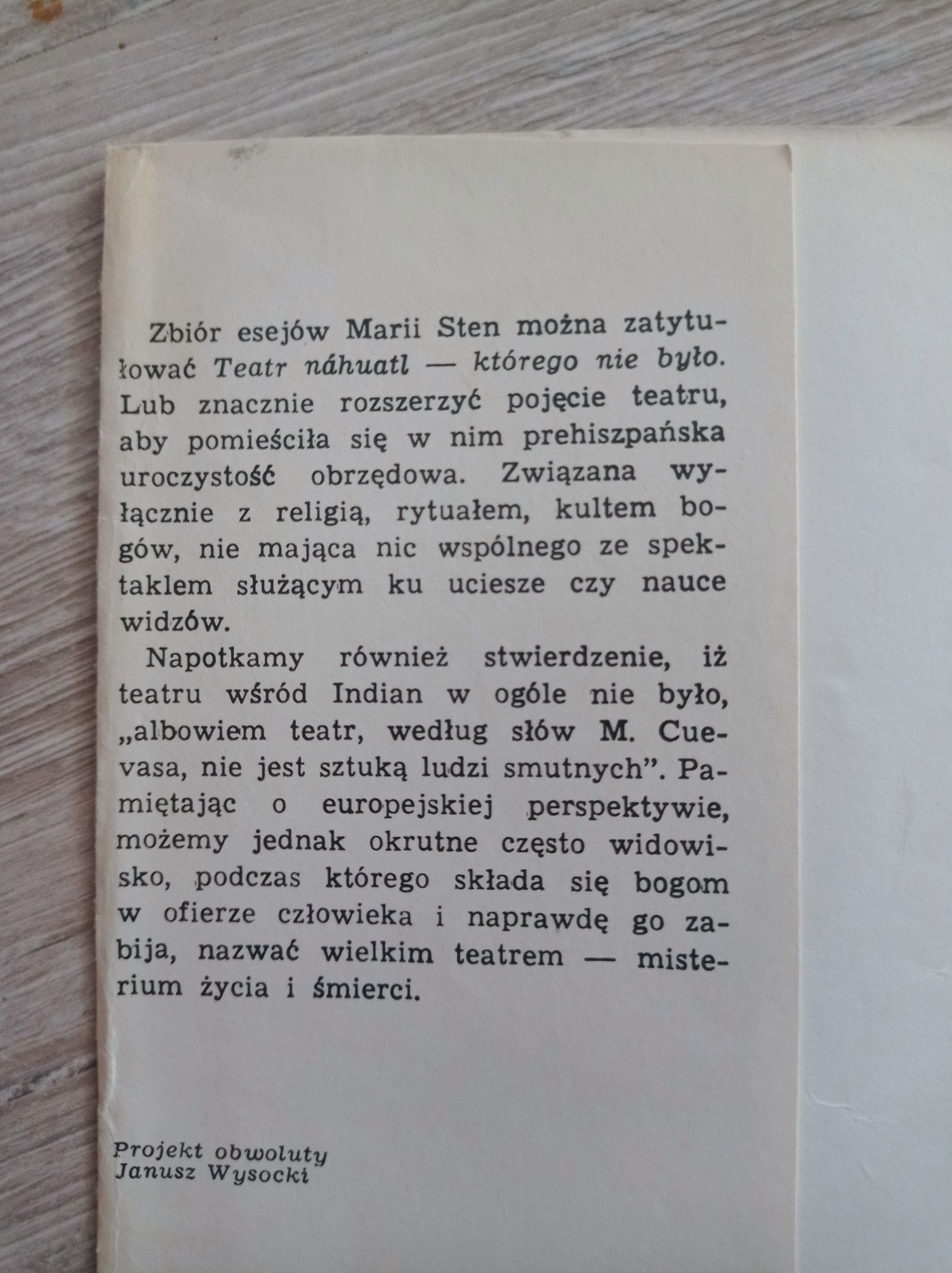 Teatr - którego nie było. Maria Sten