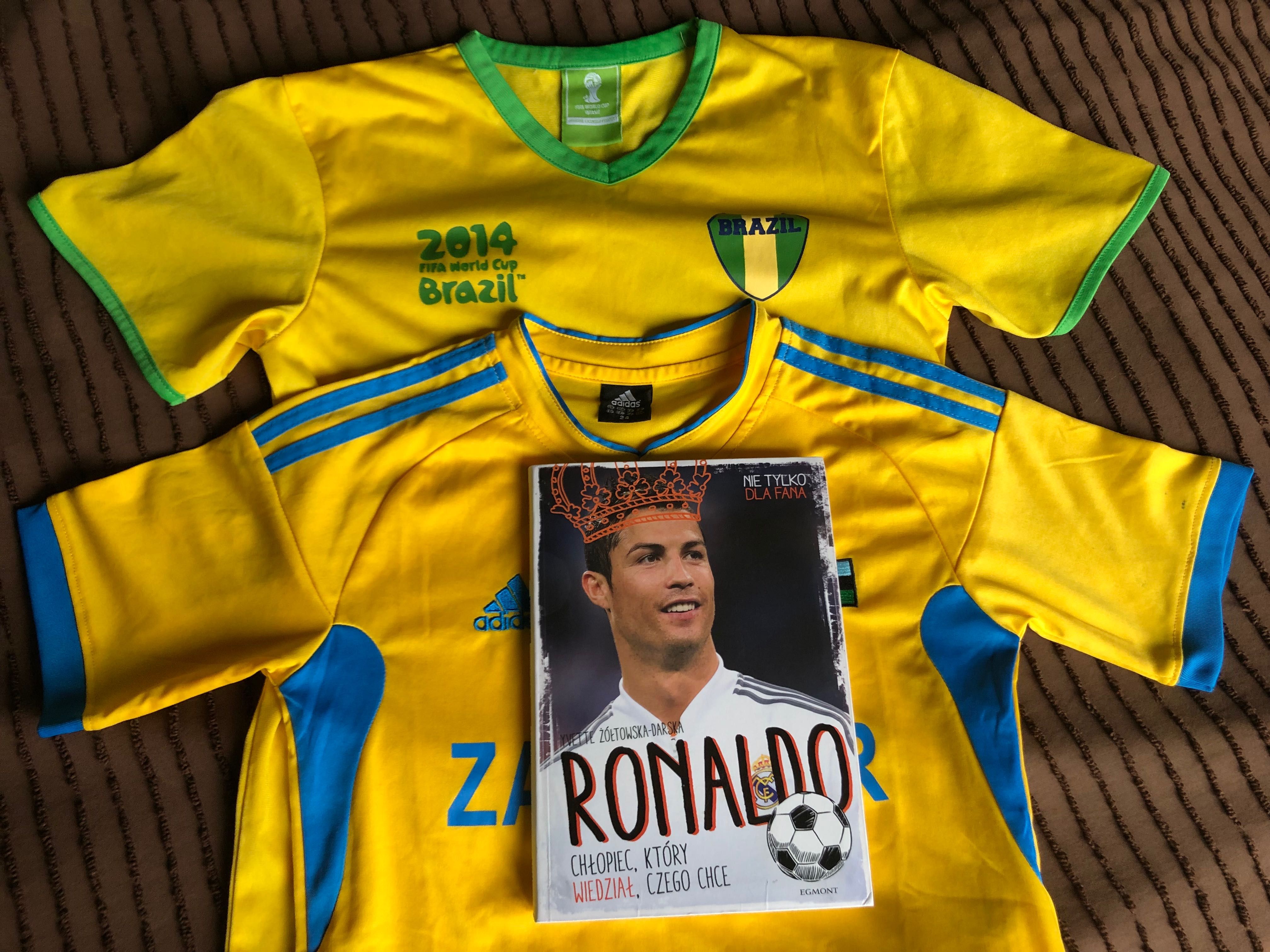 5 x koszulka dres ADIDAS PUMA BRAZIL FIFA + Ronaldo