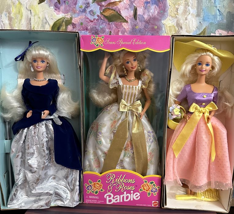 Барбі 90х Spring Blossom Barbie Winter Velvet Барбі Ribbons and Roses