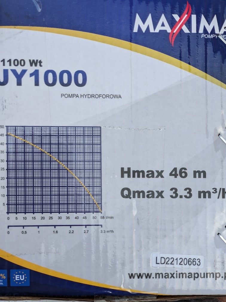 MAXIMA JY-1000 Poland pompa Hidroforova