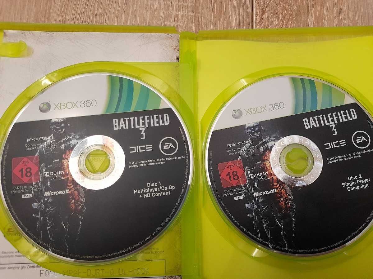 Battlefield 3 xbox 360 ONE wersja polska PL dwie płyty Battelfield