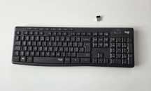 Klawiatura bezprzewodowa logitech silent touch K295 + mysz Microsoft