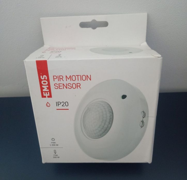 Czujnik PIR IP20 C 1200W Biały zasieg 6m
Czujnik ruchu PIR IP20 12