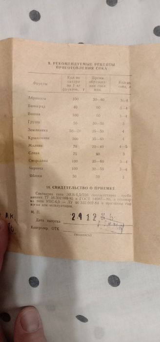 Соковарка алюминиевая