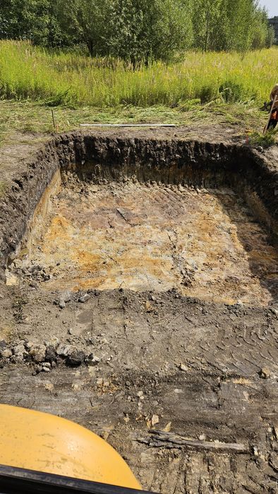 usługi koparko-ładowarką wynajem wykopy niwelacja katowice