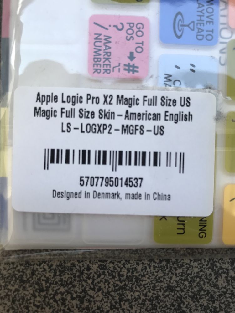 Logicskin MAC Logic Pro X2 (us, Apple Magic) LS-LOGXP2-MGFS-US