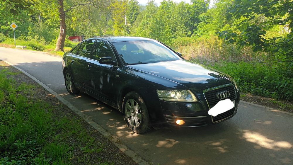 ZAMIANA•Ładna Audi A6 C6•2,4Benz+GAZ•Skóra•Nawi•GrzaneELfotele•Webasto