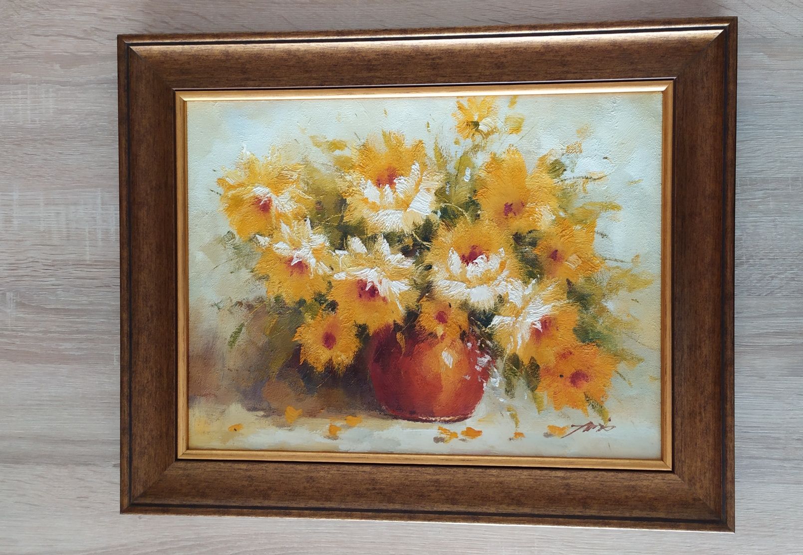 Obraz olejny - kwiaty