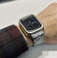 Bransoleta Pancerna  Apple Watch series 7 8 9 45 mm  Nowa / Stalowa