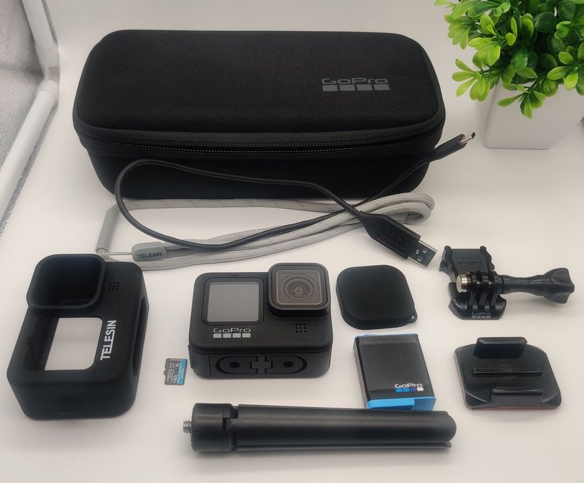 GoPro 9 єкшн відео камера 5K 4K новий стан + кріплення + флешка + бокс