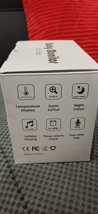 Niania elektroniczna z kamerą HD Gwarancja