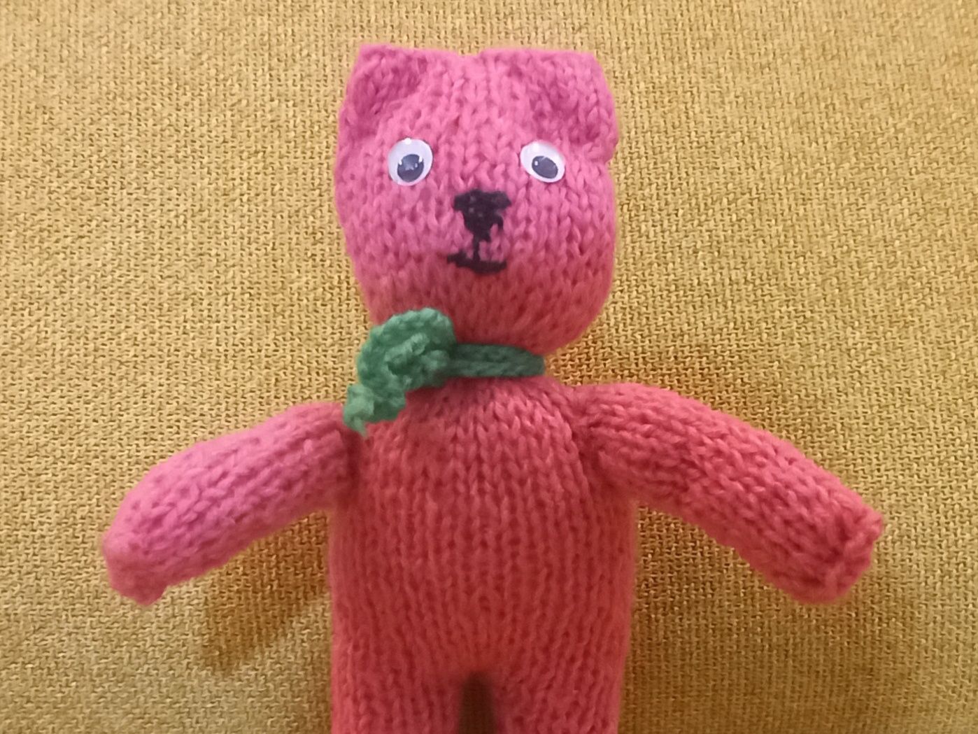 Miś robiony na drutach HANDMADE