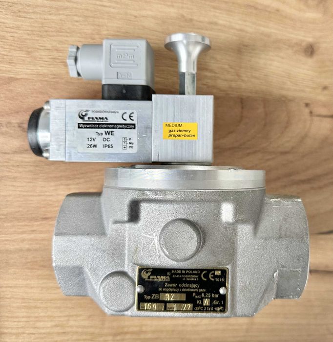 ZB-32/12V Flama-Gaz Zawór odcinający grzybkowy