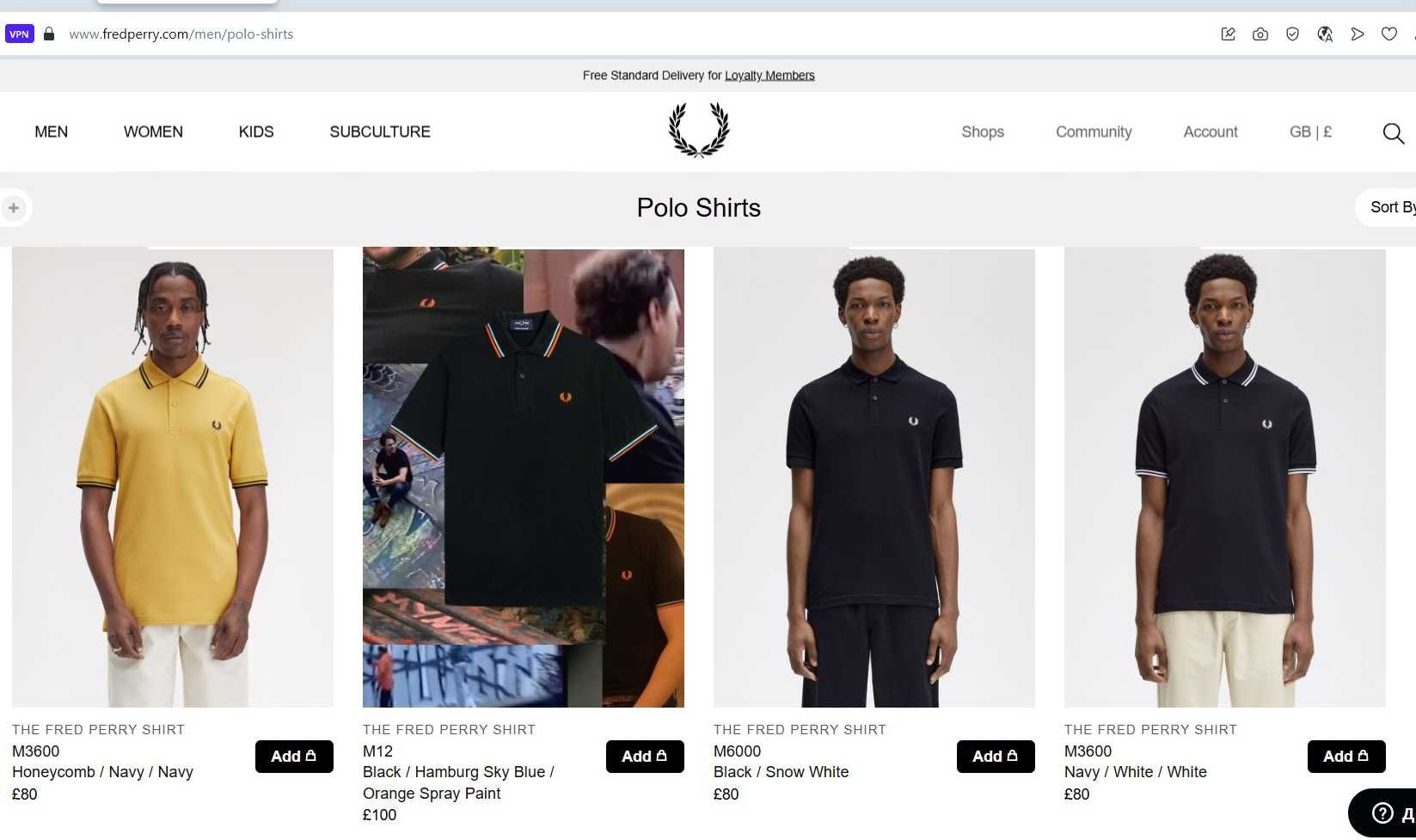 Fred Perry , оригінал теніска, поло    L/XL