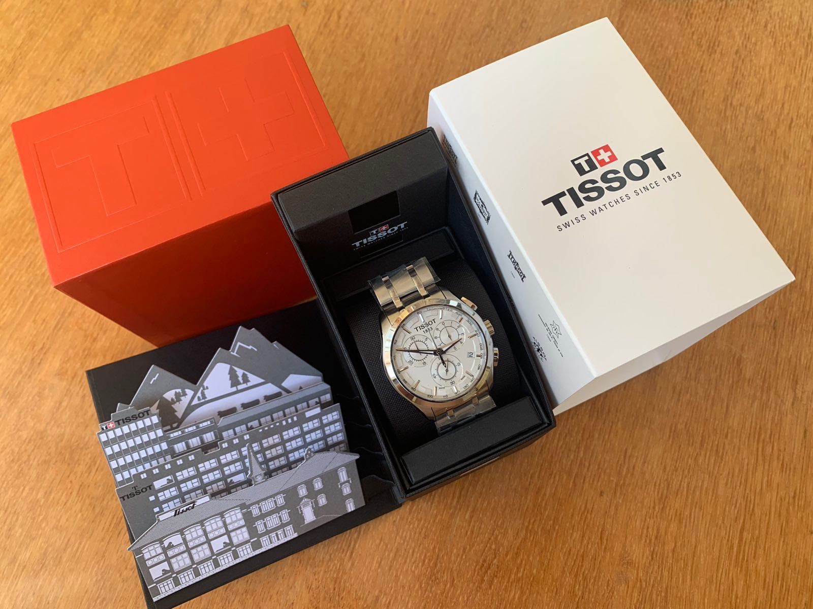 Мужские часы TISSOT T035.617a механизм ETA G10 (Ремешок, Браслет)