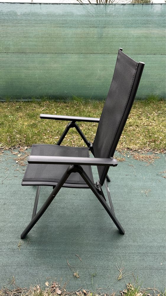 Krzesło kempingowe LOMMA czarne