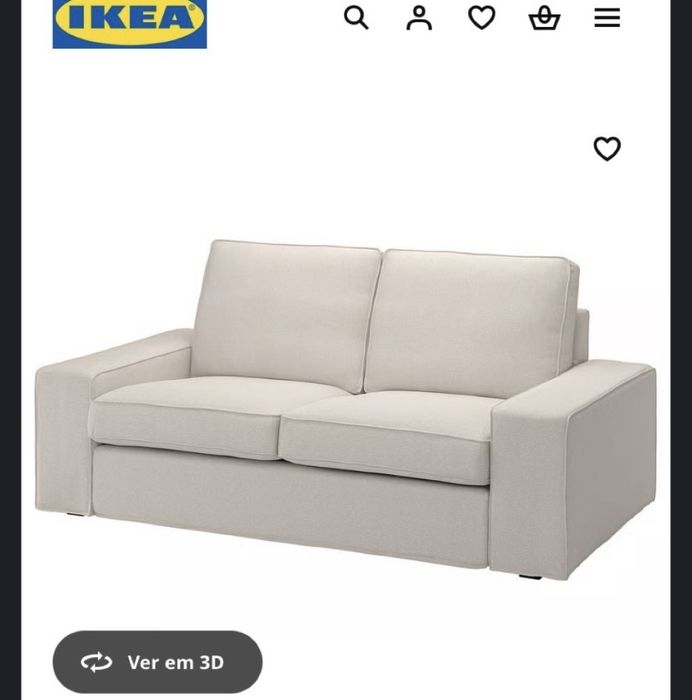 Sofá Kivik Ikea 2 lugares