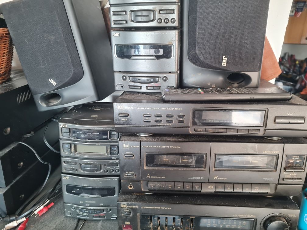 Wieża stereo,wzmacniacz,amplituner..sprzęt audio kolekcja