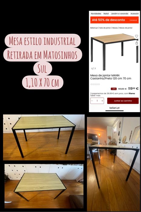 Mesa estilo industrial
