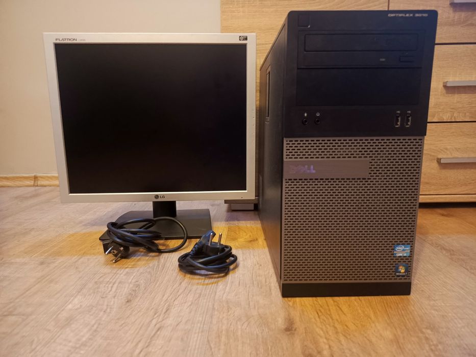 Komputer DELL + Monitor LG + kabel zasilania