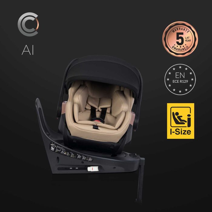 Nowy fotelik samochodowy  rozkładany z obrotową bazą isofix SKLEP NW