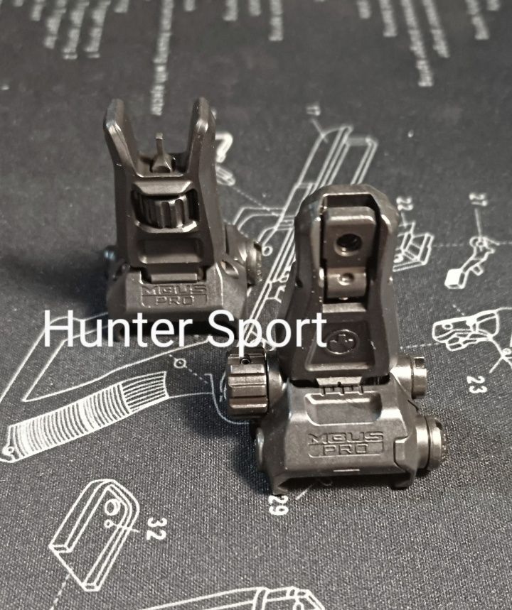 Складной Целик и Мушка Magpul Mbus Pro Offset,Pro Sight.Оригинал.AR15