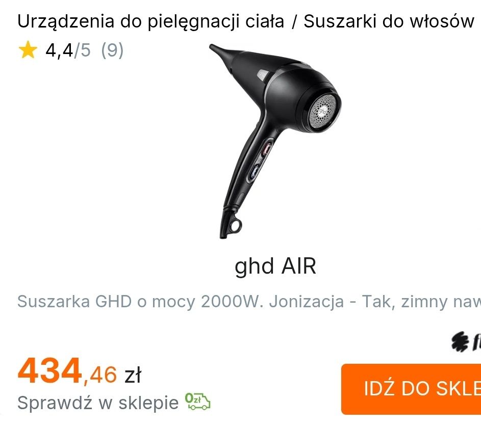 Suszarka do włosów GHD Air 1.0