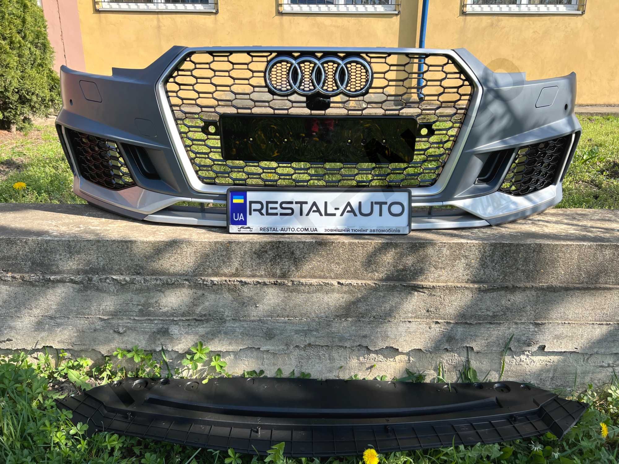 передний бампер на ауди а4 б9 стиль рс4 БАМПЕР audi a4 b9 s4 b9 rs4