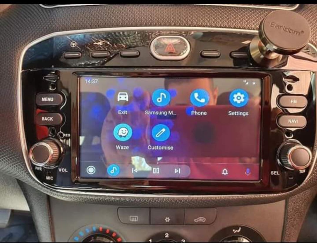 Rádio Android 13 com GPS Fiat Grande Punto/Línea (Novo)