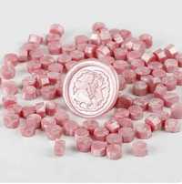 Wosk lak do pieczęci - różowy perłowy 100 szt