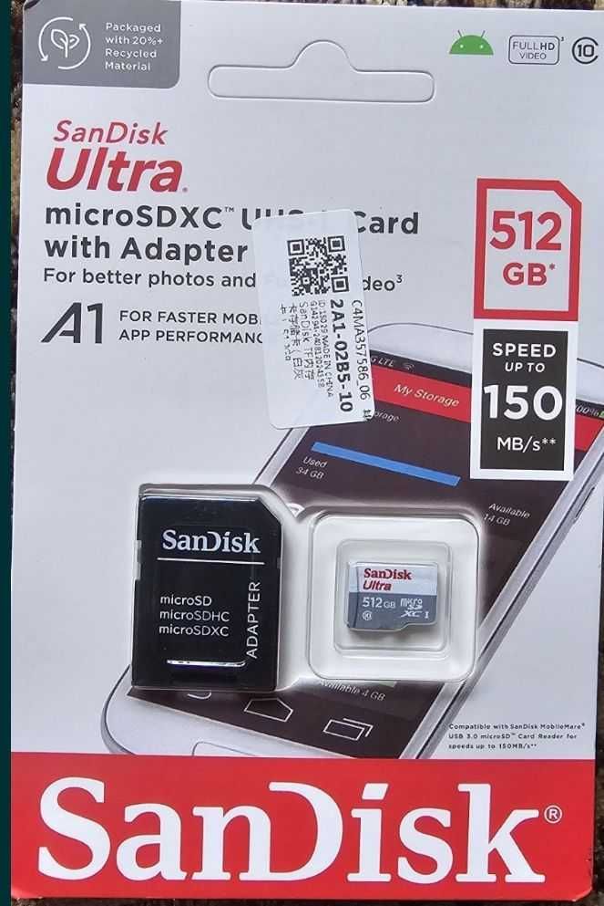 Карта памяти sd-card 256 Gb San-Disc
