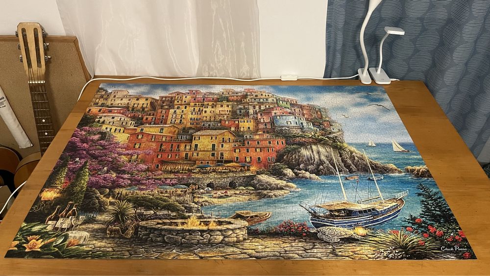 Puzzle 2000 el, "A beautiful day at Cinque Terre", Cherry Pazzi