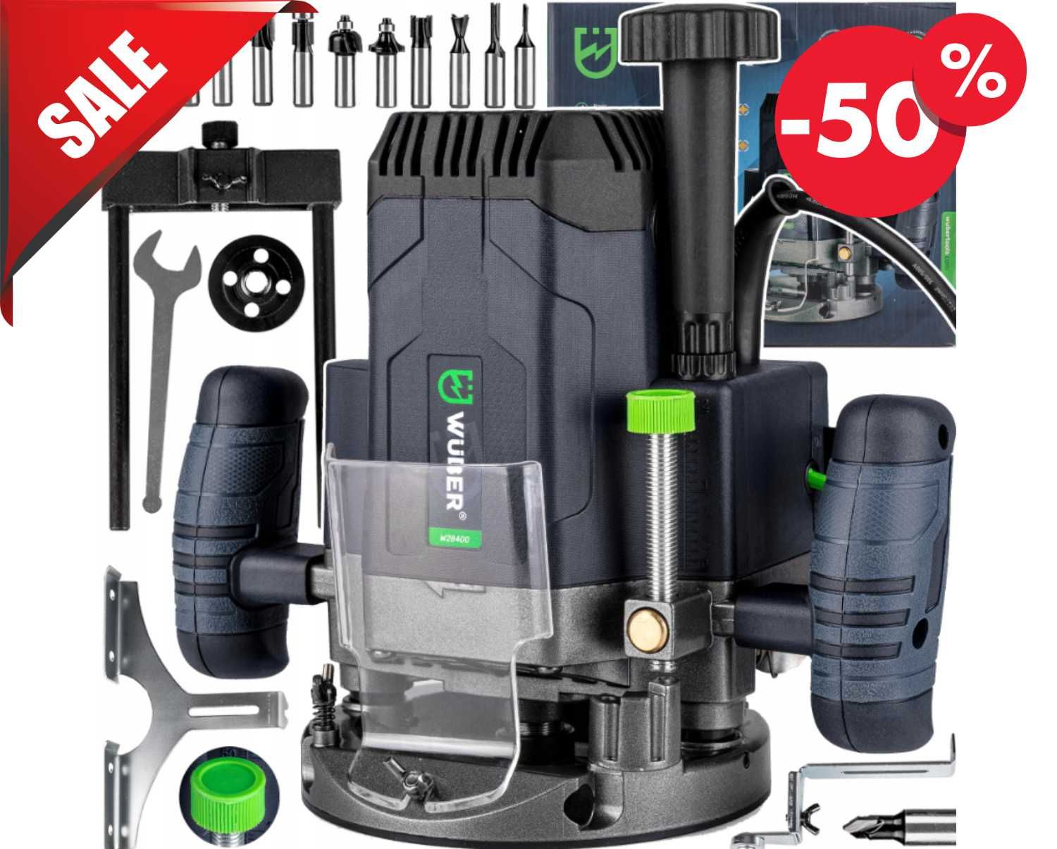 FREZARKA Górnowrzecionowa Elektryczna Do Drewna Zestaw XXL (GRATIS)