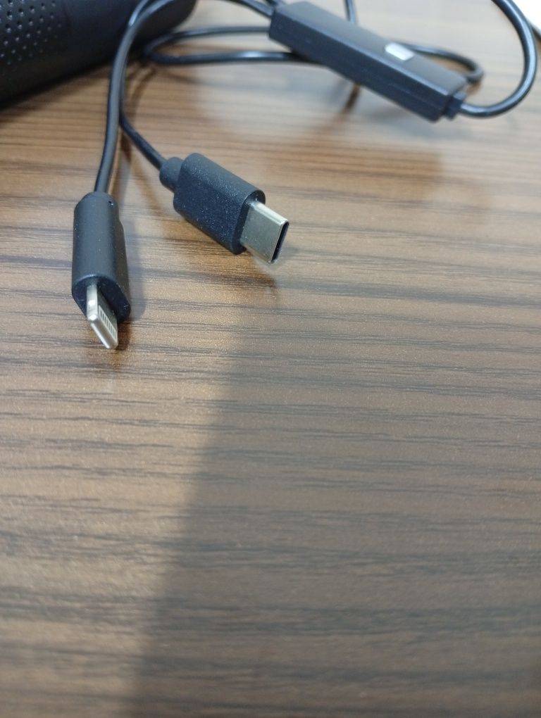 Mikroskop do smartfonów czarny 2w1 USB Android iPhone