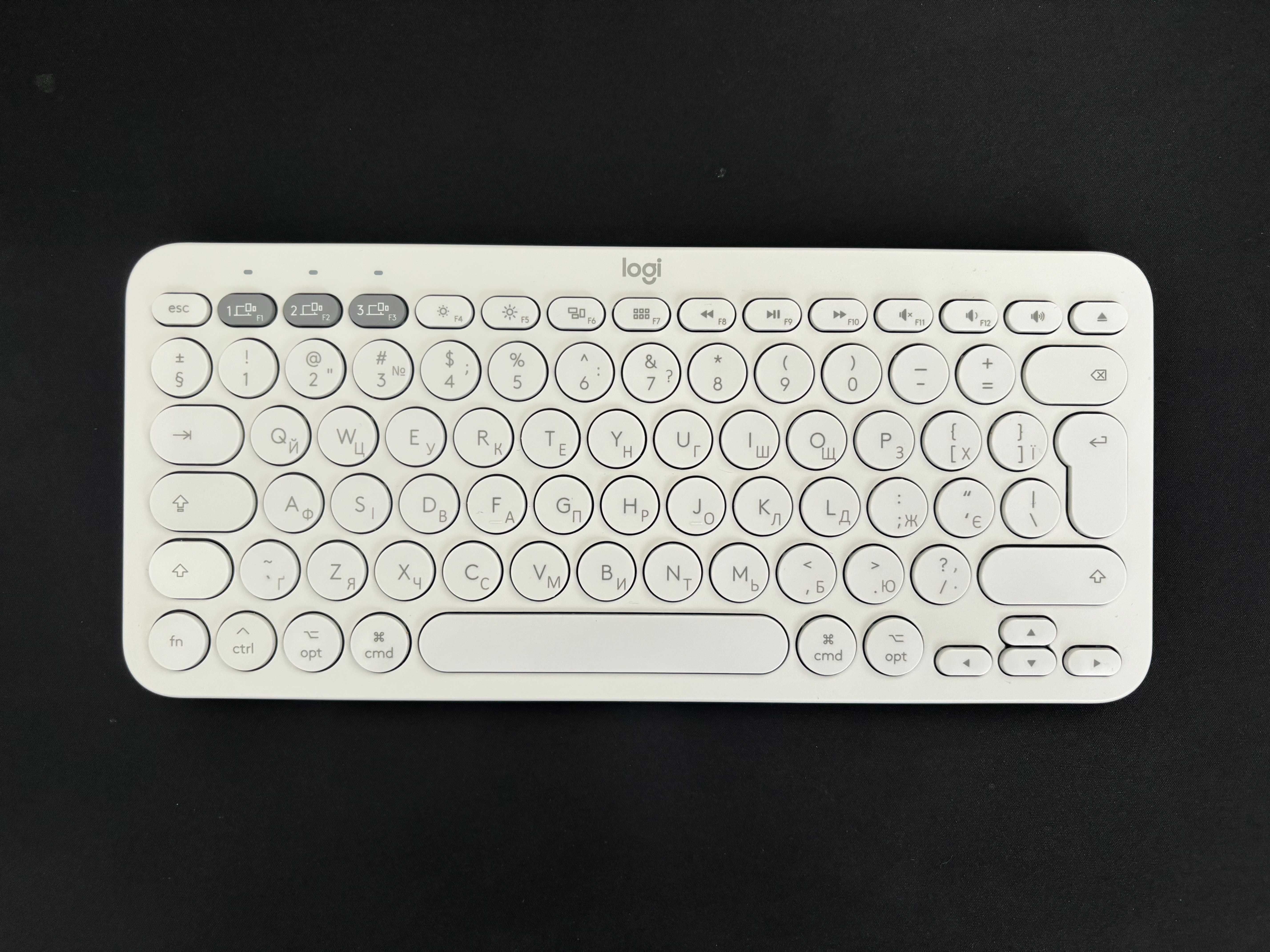 Бездротова клавіатура для макбуку Logitech Pebble Keys 2 K380s